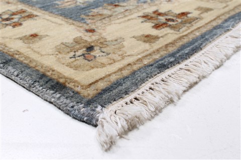 Pishavar Blue Runner Hand Knotted 26 X 101 Area Rug 250-22672 Image 11