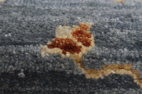 Pishavar Blue Runner Hand Knotted 26 X 101 Area Rug 250-22672 Image 1
