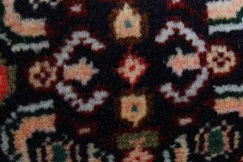 Sanandaj Black Runner Hand Knotted 24 X 911 Area Rug 250-22677 Image 8