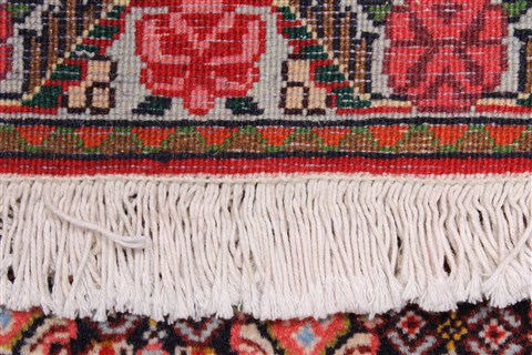 Sanandaj Black Runner Hand Knotted 25 X 97 Area Rug 250-22684 Image 13