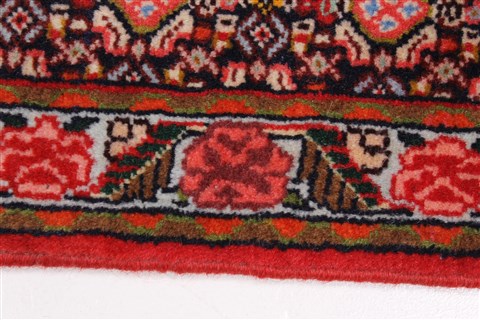 Sanandaj Black Runner Hand Knotted 25 X 97 Area Rug 250-22684 Image 3