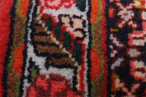 Sanandaj Black Runner Hand Knotted 25 X 97 Area Rug 250-22684 Image 7
