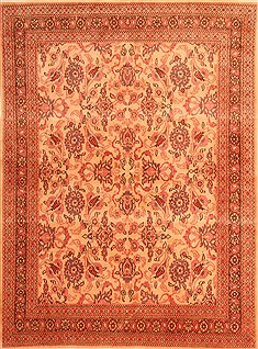Persian Hereke Yellow Rectangle 5x7 ft Wool Carpet 22685