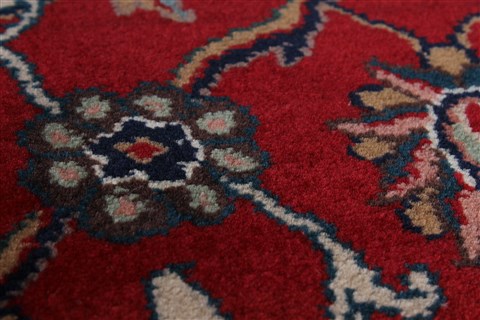 Agra Red Runner Hand Knotted 28 X 101 Area Rug 250-22691 Image 10