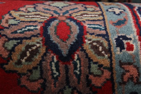 Agra Red Runner Hand Knotted 28 X 101 Area Rug 250-22691 Image 12