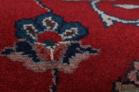 Agra Red Runner Hand Knotted 28 X 101 Area Rug 250-22691 Image 13