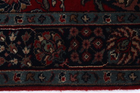 Agra Red Runner Hand Knotted 28 X 101 Area Rug 250-22691 Image 6