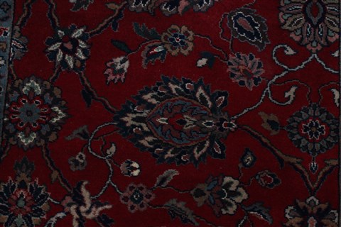 Agra Red Runner Hand Knotted 28 X 101 Area Rug 250-22691 Image 7