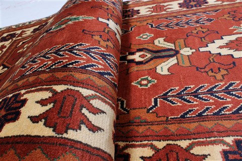 Kazak Brown Runner Hand Knotted 25 X 97 Area Rug 250-22692 Image 12