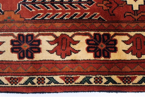 Kazak Brown Runner Hand Knotted 25 X 97 Area Rug 250-22692 Image 4