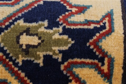Kazak Yellow Runner Hand Knotted 28 X 99 Area Rug 250-22694 Image 11