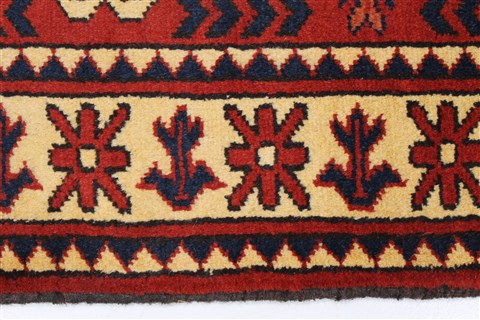 Turkman Brown Runner Hand Knotted 211 X 99 Area Rug 250-22695 Image 3