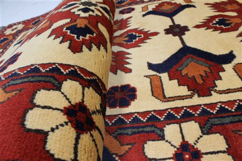 Kazak Yellow Runner Hand Knotted 210 X 911 Area Rug 250-22696 Image 13