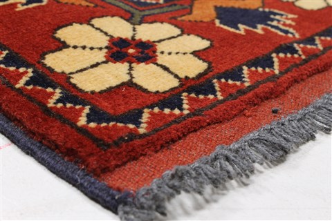 Kazak Yellow Runner Hand Knotted 210 X 911 Area Rug 250-22696 Image 8