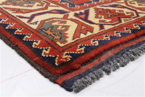 Turkman Brown Runner Hand Knotted 211 X 93 Area Rug 250-22697 Image 6