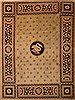 Asian Inspired Brown Hand Knotted 91 X 119 Area Rug 100-22702 Thumb 0
