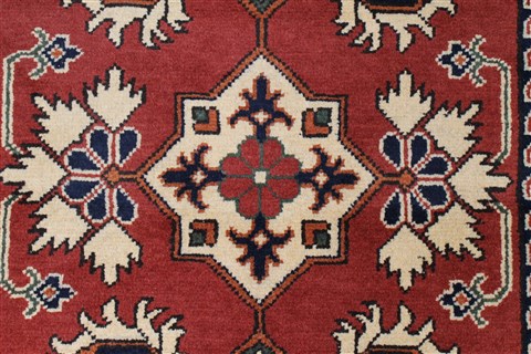 Turkman Brown Runner Hand Knotted 210 X 910 Area Rug 250-22704 Image 5