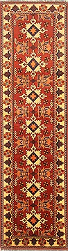 Turkman Brown Runner Hand Knotted 2'10" X 9'11"  Area Rug 250-22706