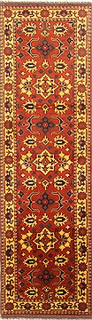 Turkman Brown Runner Hand Knotted 2'8" X 8'10"  Area Rug 250-22713