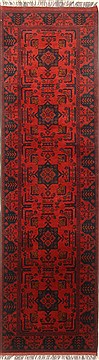 Bokhara Red Runner Hand Knotted 2'9" X 9'7"  Area Rug 250-22723