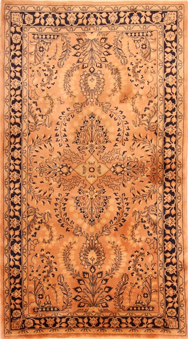 Sarouk Beige Hand Knotted 40 X 74 Area Rug 100-22725 Image 0