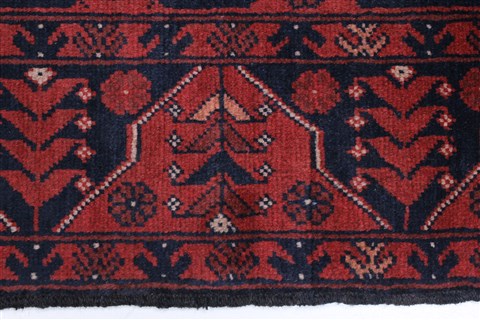 Bokhara Red Runner Hand Knotted 29 X 95 Area Rug 250-22726 Image 4