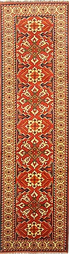 Turkman Brown Runner Hand Knotted 2'9" X 9'11"  Area Rug 100-22727