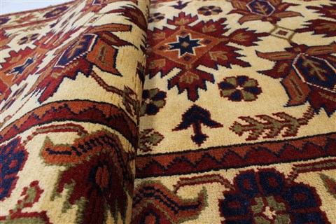 Kazak Yellow Runner Hand Knotted 29 X 97 Area Rug 250-22729 Image 11