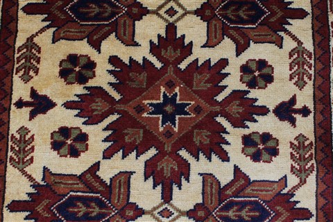 Kazak Yellow Runner Hand Knotted 29 X 97 Area Rug 250-22729 Image 5