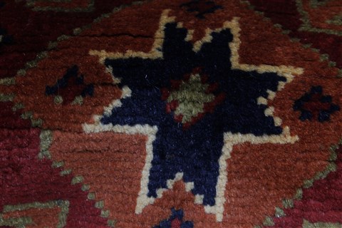 Kazak Yellow Runner Hand Knotted 29 X 97 Area Rug 250-22729 Image 8