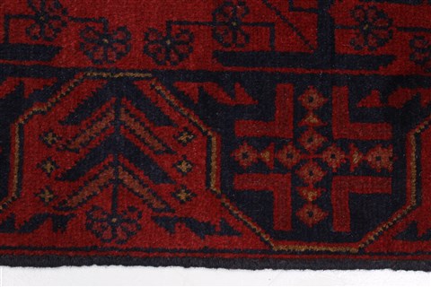 Bokhara Red Runner Hand Knotted 29 X 96 Area Rug 250-22734 Image 4