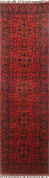 Bokhara Red Runner Hand Knotted 2'9" X 9'6"  Area Rug 250-22734