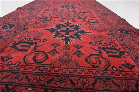 Bokhara Red Runner Hand Knotted 29 X 97 Area Rug 250-22737 Image 2