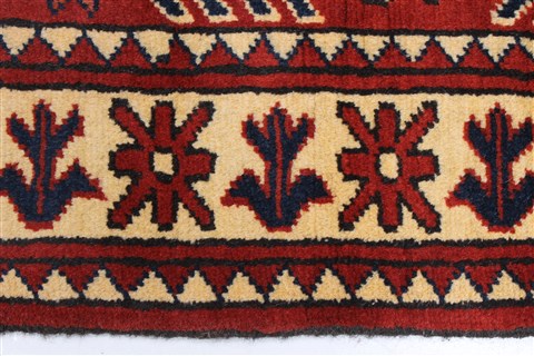 Turkman Brown Runner Hand Knotted 29 X 93 Area Rug 250-22739 Image 3
