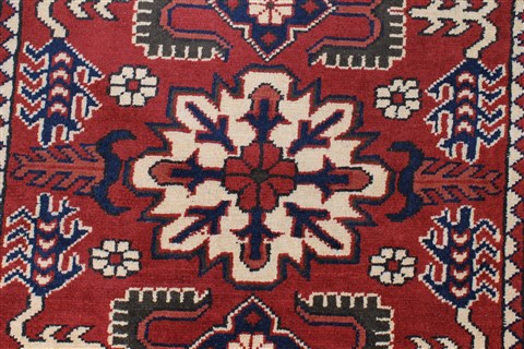 Turkman Brown Runner Hand Knotted 29 X 93 Area Rug 250-22739 Image 4