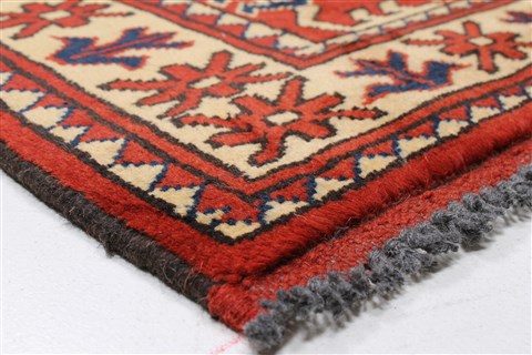 Turkman Brown Runner Hand Knotted 29 X 93 Area Rug 250-22739 Image 6