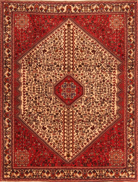 Abadeh Red Hand Knotted 411 X 66 Area Rug 100-22740 Image 0