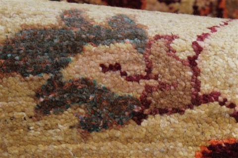 Pishavar Yellow Runner Hand Knotted 26 X 1011 Area Rug 250-22748 Image 1