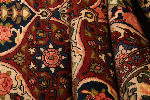 Bakhtiar Red Hand Knotted 50 X 78 Area Rug 100-22759 Image 4