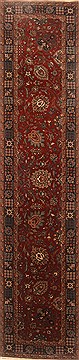 Indian sarouk Red Runner 10 to 12 ft Wool Carpet 22760