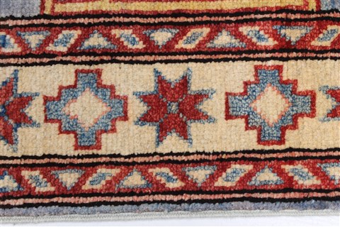 Kazak Blue Runner Hand Knotted 28 X 121  Area Rug 250-22769 Image 1