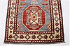 Kazak Blue Runner Hand Knotted 28 X 121  Area Rug 250-22769 Thumb 5