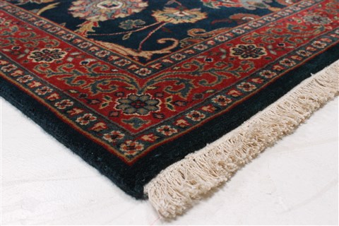 Semnan Blue Runner Hand Knotted 26 X 120 Area Rug 250-22771 Image 6