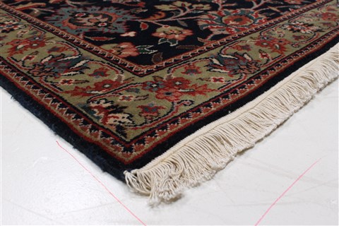 Kashmir Blue Runner Hand Knotted 28 X 118 Area Rug 250-22777 Image 6