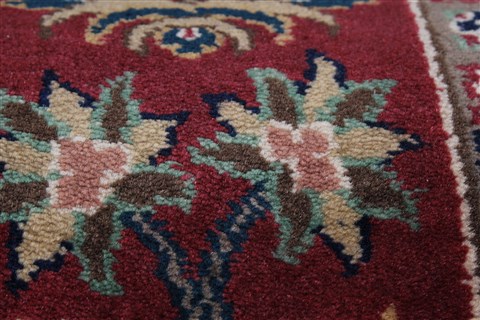 Semnan Green Runner Hand Knotted 27 X 123 Area Rug 250-22781 Image 10