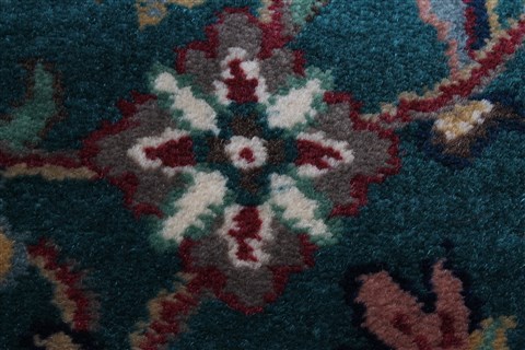 Semnan Green Runner Hand Knotted 27 X 123 Area Rug 250-22781 Image 9