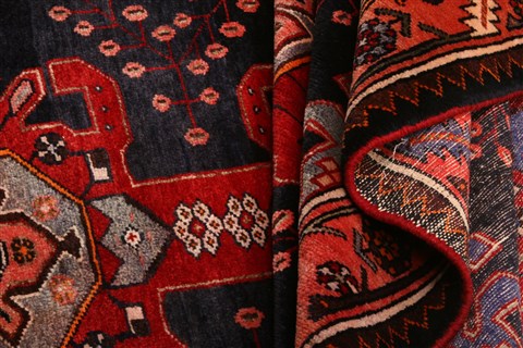 Bakhtiar Red Hand Knotted 57 X 102 Area Rug 100-22785 Image 4