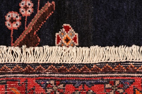 Bakhtiar Red Hand Knotted 57 X 102 Area Rug 100-22785 Image 8