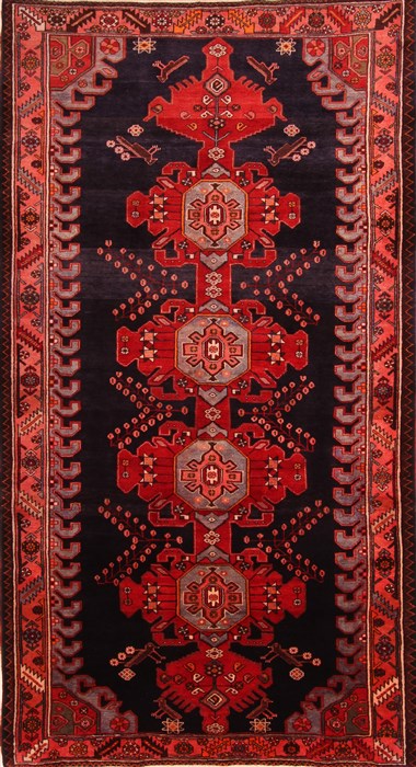 Bakhtiar Red Hand Knotted 57 X 102 Area Rug 100-22785 Image 0