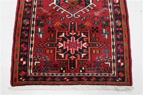 Karajeh Red Runner Hand Knotted 26 X 1211 Area Rug 250-22788 Image 5